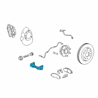 OEM GMC Yukon XL Bracket Kit-Front Brake Caliper Diagram - 25910435