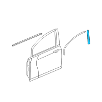 OEM Honda Fit Garnish, R. FR. Door Sash Diagram - 72430-TF0-003