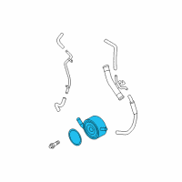 OEM 2011 Infiniti FX50 Oil Cooler Assy Diagram - 21305-1CA3B