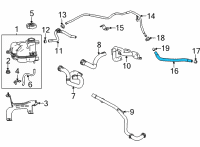 OEM Cadillac CT4 Hose Diagram - 84697654