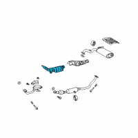 OEM 2009 Toyota Corolla Heat Shield Diagram - 58151-02160