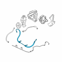 OEM 2002 Chrysler Sebring Line-Power Steering Pressure Diagram - 4764719AE