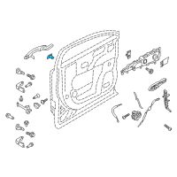 OEM 2016 Lincoln MKX Lock Cylinder Diagram - FA1Z-5822050-A