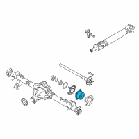 OEM 2013 Nissan Frontier Bearing-Rear Axle, Inner Diagram - 43210-EA200