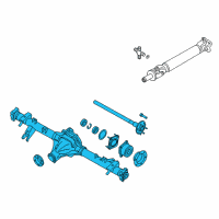 OEM 2020 Nissan Frontier Rear Axle Assembly, W/O Brake Diagram - 43003-EA001