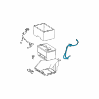 OEM Dodge Ram 1500 Battery-Negative Cable Diagram - 4801640AA