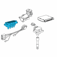 OEM 1998 BMW 318i Ignition Coil Diagram - 12-13-1-247-281