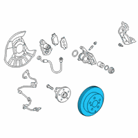 OEM 2019 Lexus ES300h Disc, Rear Diagram - 42431-06180