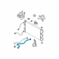 OEM Chrysler Sebring Hose-Trans Oil Cooler Outlet Diagram - 5143539AA