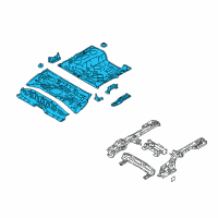 OEM 2022 Hyundai Accent Panel Assembly-Rear Floor Diagram - 65510-J0000