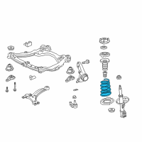 OEM Lexus ES350 Spring, Coil, Front Diagram - 48131-33B40