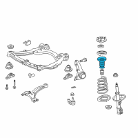 OEM 2008 Lexus ES350 Insulator, Front Coil Spring Diagram - 48157-33072