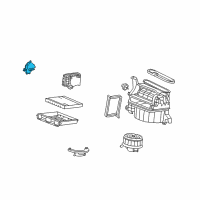 OEM 2013 Honda Crosstour Motor Assembly, Fresh/Recirculating Diagram - 79350-TA5-A11