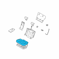 OEM 2008 Hyundai Santa Fe Pad Assembly-Front Seat Cushion Driver Diagram - 88150-0W100