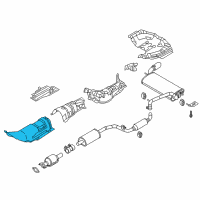 OEM 2017 Ford Focus Heat Shield Diagram - CV6Z-5811448-A