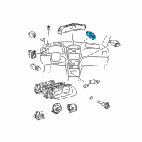 OEM 1999 Toyota Solara Hazard Switch Diagram - 84332-AC011-C0