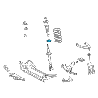 OEM Lexus RC350 Insulator, Front Coil Spring Diagram - 48158-30020