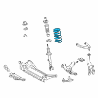 OEM 2013 Lexus GS450h Spring, Coil, Front Diagram - 48131-30D30