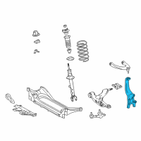 OEM Lexus KNUCKLE Sub-Assembly, Steering Diagram - 43202-30040