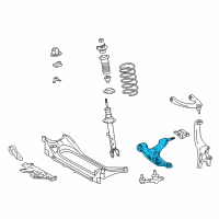 OEM 2013 Lexus GS450h Front Suspension Lower Control Arm Assembly Right Diagram - 48620-30320