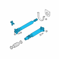 OEM Nissan Titan Propeller Shaft Assy Diagram - 37000-9FV0A