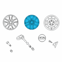 OEM 2010 Kia Forte Koup Wheel Assembly-Aluminum Diagram - 529101M550