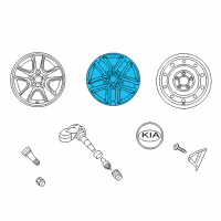 OEM 2013 Kia Forte Koup Wheel Assembly-Aluminum Diagram - 529101M550