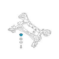 OEM 2005 Infiniti Q45 INSULATOR-Differential Mounting Diagram - 55476-AR002