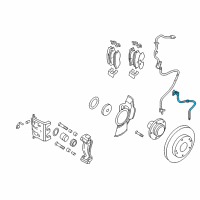 OEM Hyundai Tucson Hose-Brake Front, RH Diagram - 58732-2E010