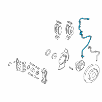 OEM 2006 Hyundai Tucson Sensor Assembly-Abs Front Wheel , L Diagram - 95670-2E300