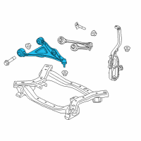 OEM Dodge Charger Front Lower Control Arm Diagram - 5168282AB