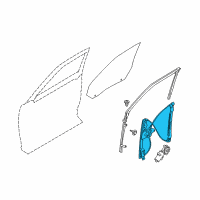 OEM 2014 Ford Flex Window Regulator Diagram - 8A8Z-7423209-A