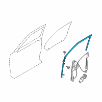 OEM 2011 Ford Flex Run Channel Diagram - 8A8Z-7421596-A