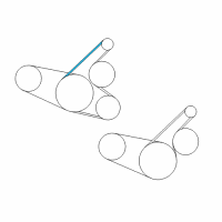 OEM 2005 Toyota Echo Alternator Belt Diagram - 90916-02569