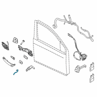 OEM Nissan Sentra Rod Key Lock LH Diagram - 80515-3SG0A