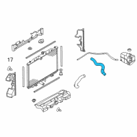 OEM Nissan Rogue Hose-Radiator, Upper Diagram - 21501-4BA0A