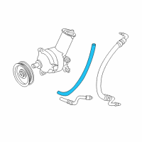 OEM 2000 Ford Ranger Power Steering Hose Diagram - F87Z3A713AA