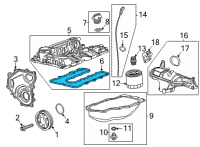 OEM 2022 Buick Encore GX Valve Cover Gasket Diagram - 55487546