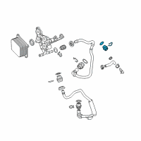 OEM 2019 Cadillac XT5 Oil Cooler Pipe Connector Diagram - 12665858