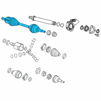 OEM Buick Verano Axle Shaft Assembly Diagram - 13390551