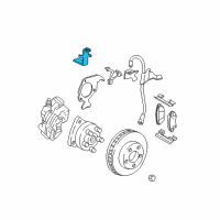 OEM 2005 Buick LeSabre Bracket-Wheel Speed Sensor Wire Diagram - 25732789