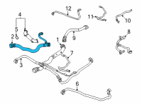 OEM 2022 BMW X4 HOSE, RADIATOR-ENGINE Diagram - 17-12-9-797-615