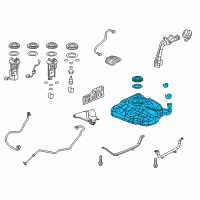 OEM Acura ILX Tank Set, Fuel Diagram - 17044-TR0-A30