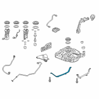 OEM 2019 Acura ILX Band, Fuel Tank Mounting Diagram - 17521-TR0-A70