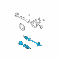 OEM 2004 Ford F-150 Shaft & Joint Assembly Diagram - 5L1Z-3B436-AA