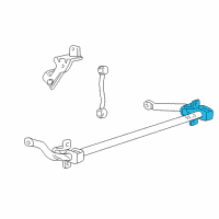 OEM 2004 Ford F-250 Super Duty Stabilizer Bar Bracket Diagram - F81Z-5486-DA