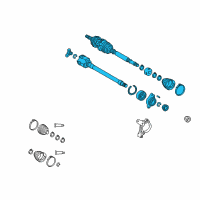 OEM 2021 Toyota Avalon Axle Assembly Diagram - 43410-06A80