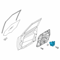 OEM 2017 Kia Soul Motor Assembly-Front Power Window Diagram - 82450B2000