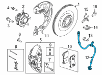 OEM 2022 Ford Mustang Mach-E HOSE ASY - BRAKE Diagram - LJ9Z-2078-A