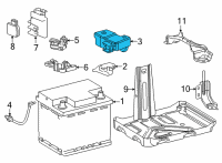 OEM Toyota Terminal Cover Diagram - 82821-62030